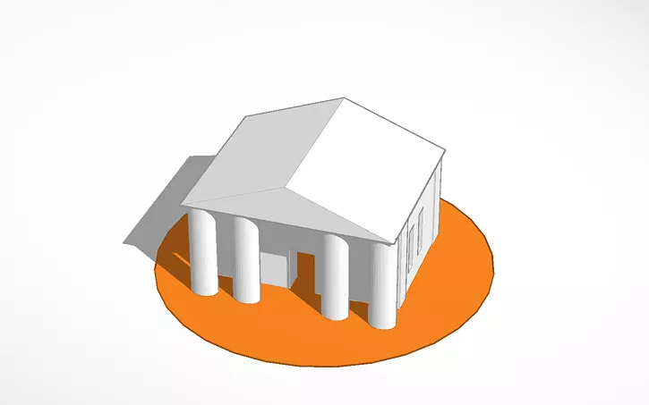 Ancient Greek Temple Free 3D print model
