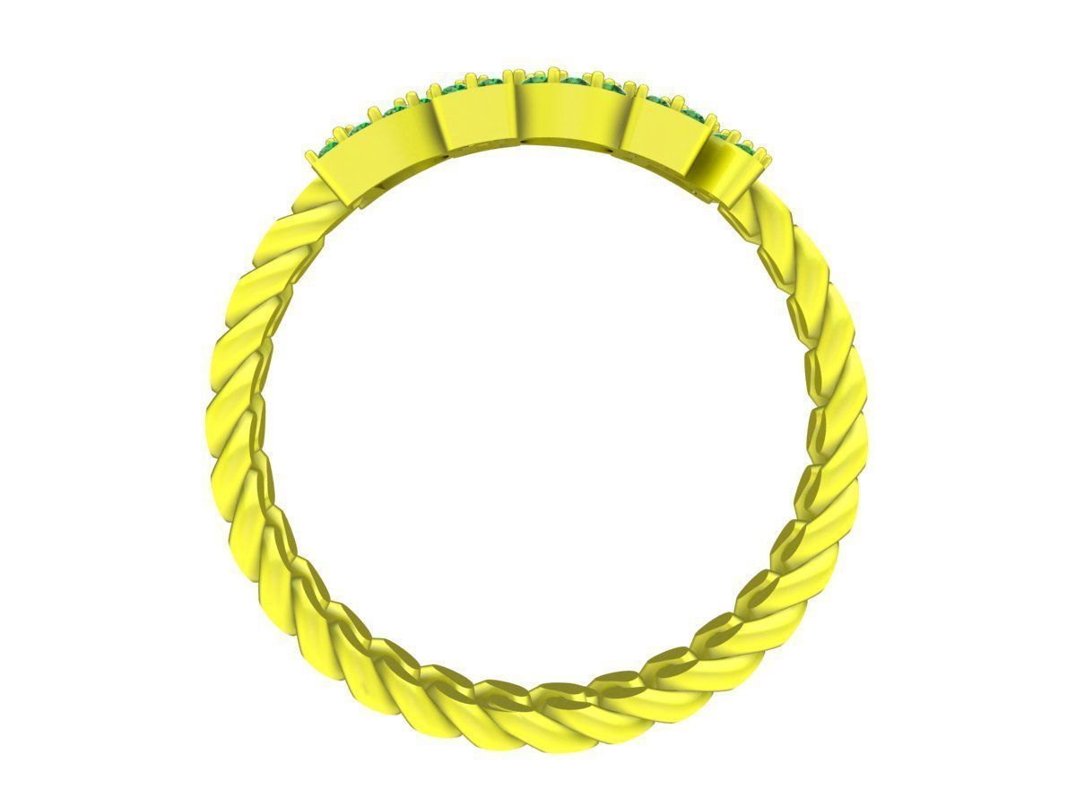 A7495 Luxury Cuban Text Fashion Women Ring 3D Model 3D print model_3