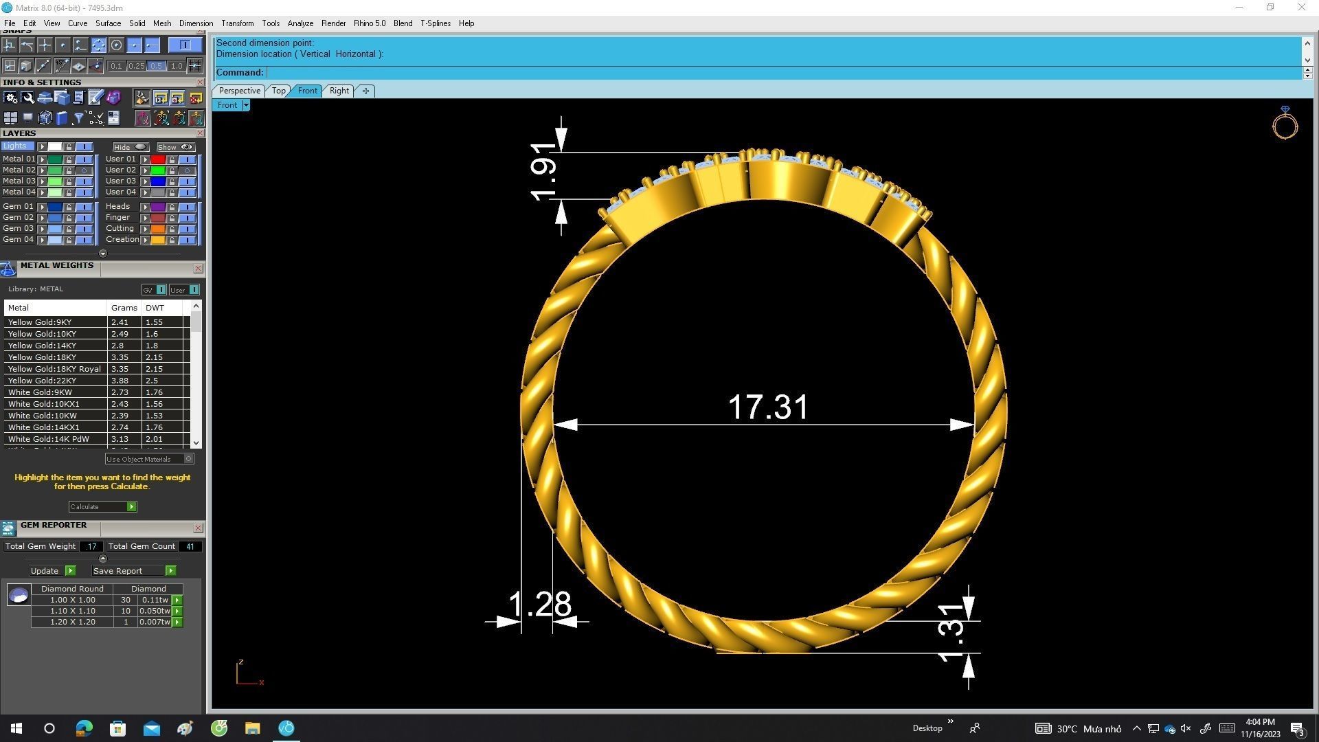 A7495 Luxury Cuban Text Fashion Women Ring 3D Model 3D print model_6