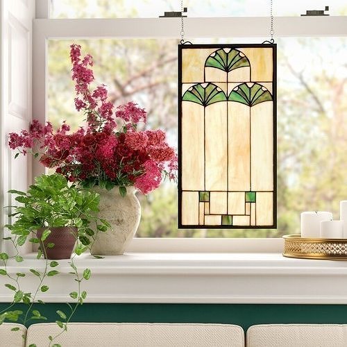 Floral And Plants Window Panel 3D model