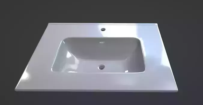 Basin Vanity top Sink High poly bathroom