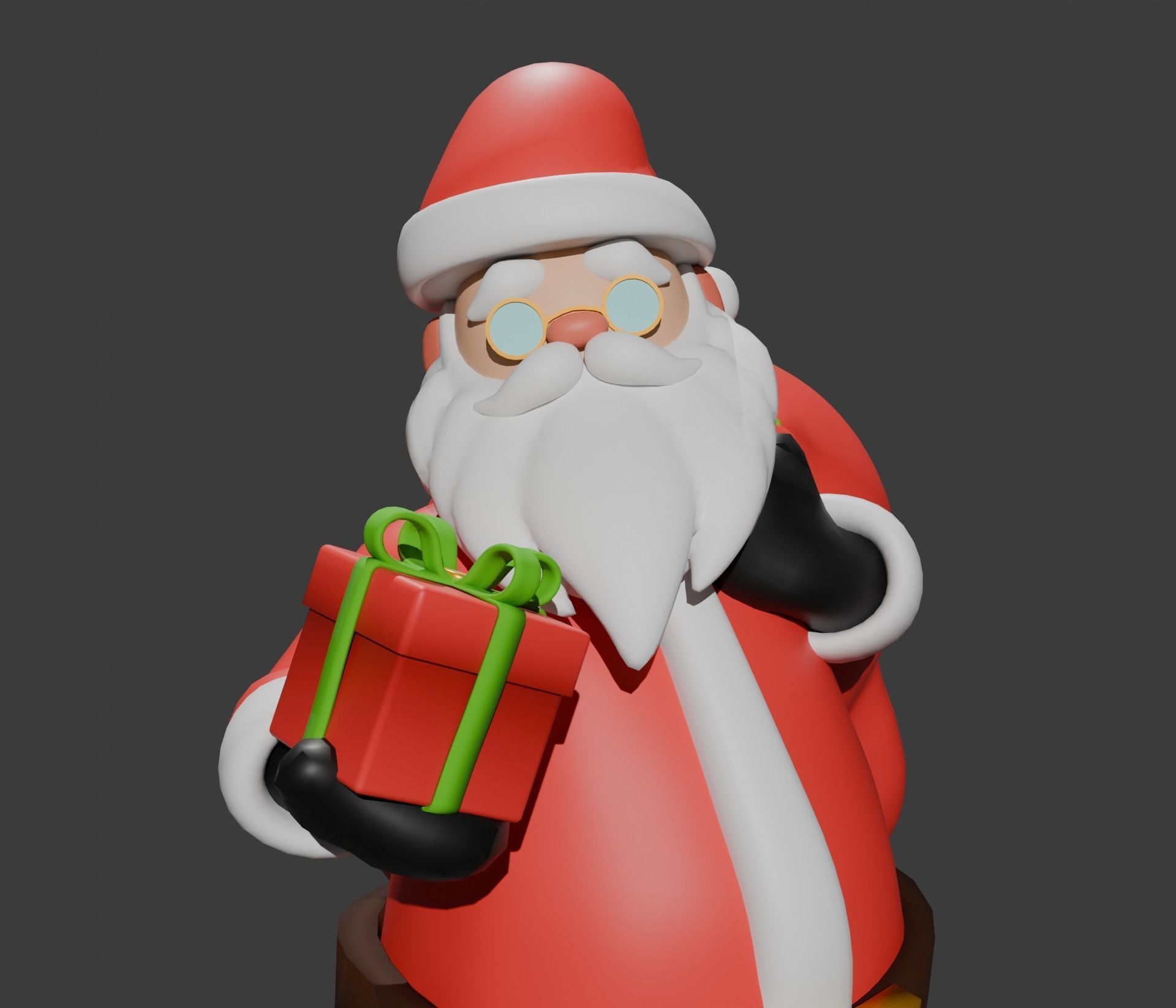 Santa Claus Rigged Free 3D model_1