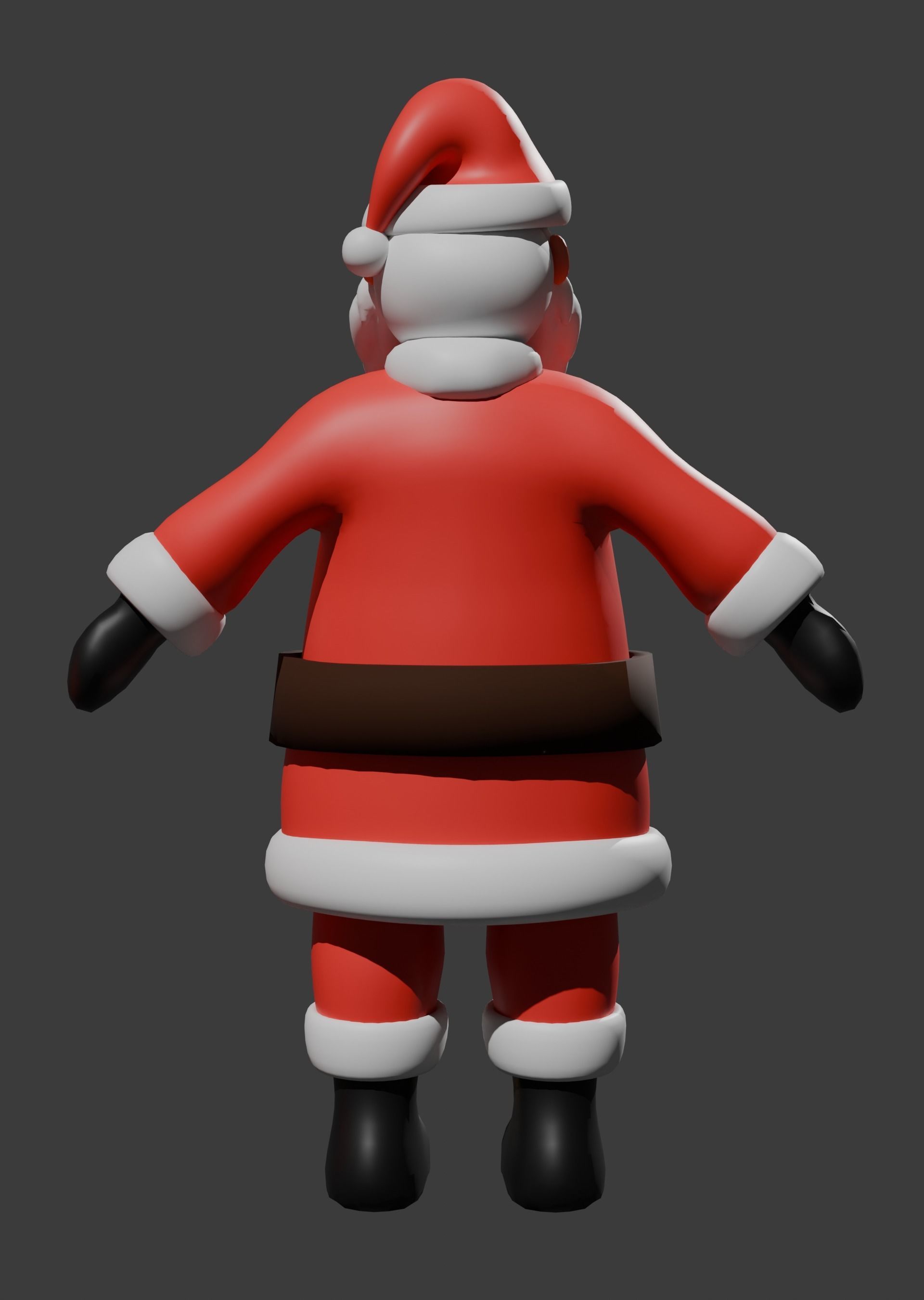 Santa Claus Rigged Free 3D model_13