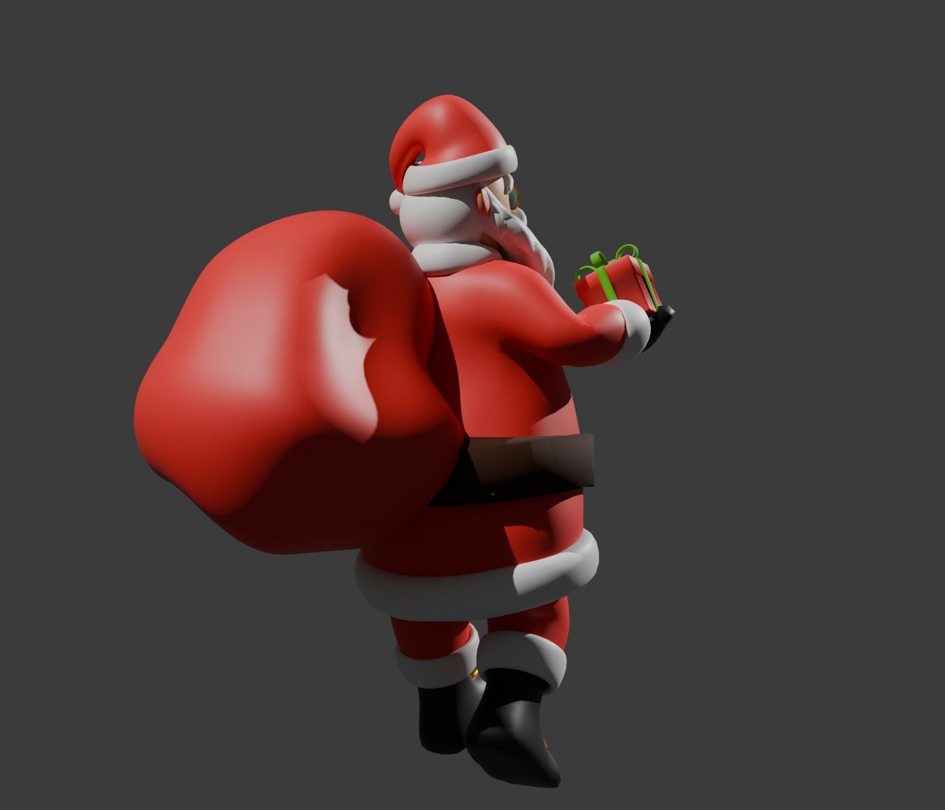 Santa Claus Rigged Free 3D model_5