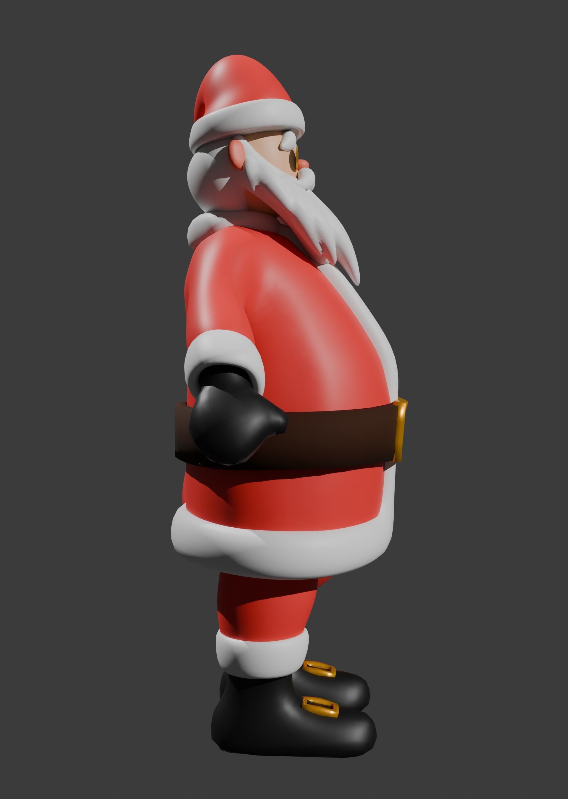 Santa Claus Rigged Free 3D model_12