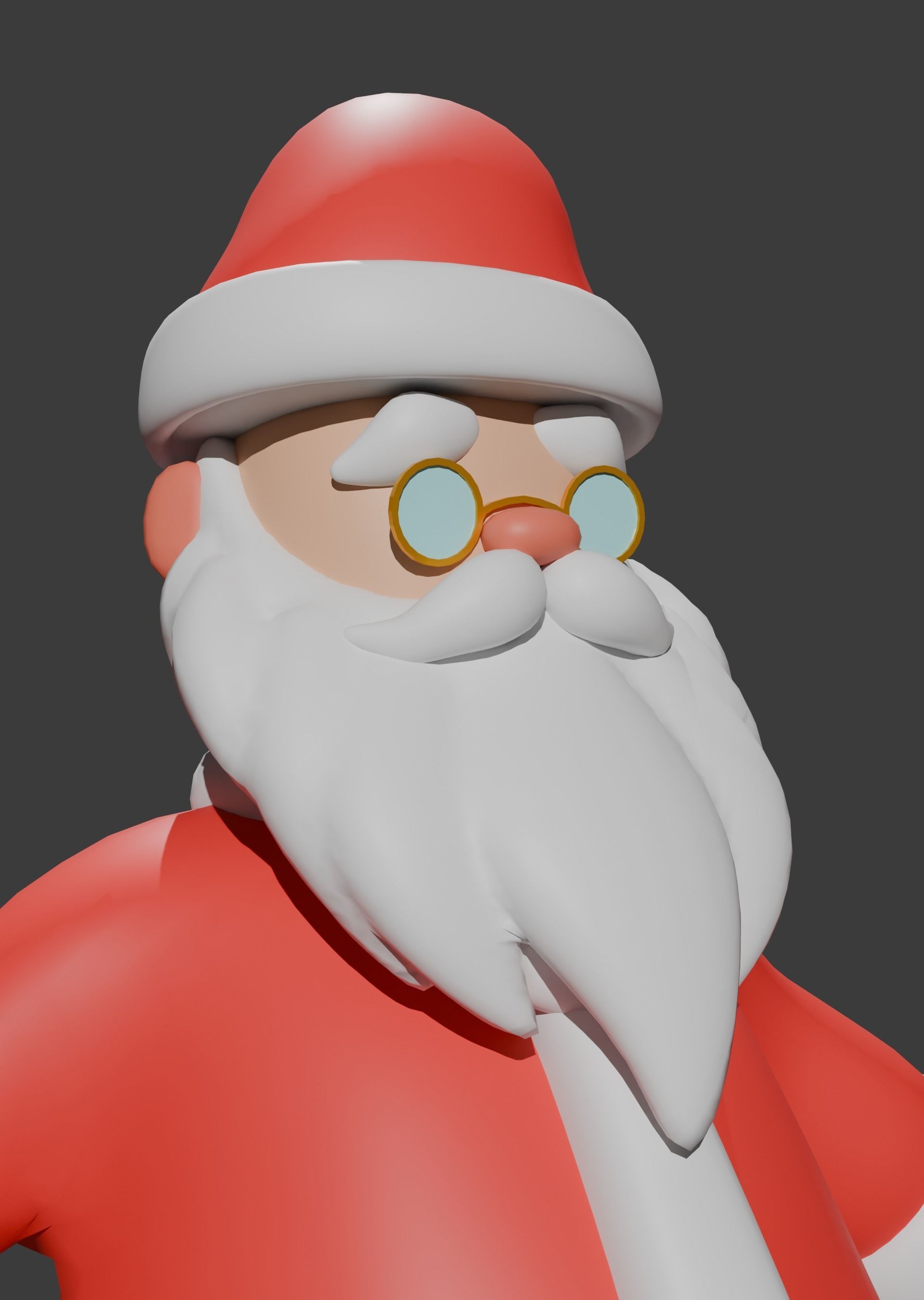 Santa Claus Rigged Free 3D model_14