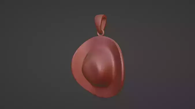 cowboy hat pendant w bail