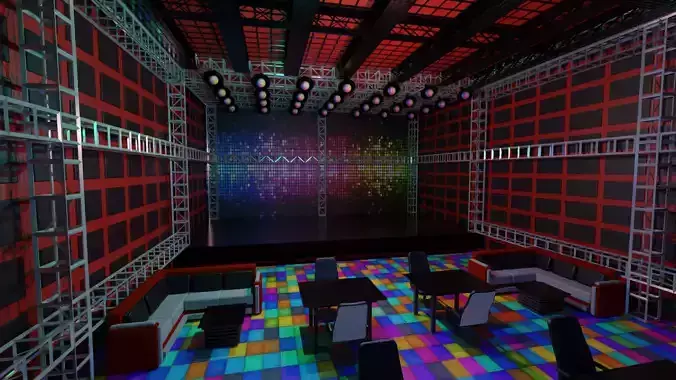 Nightclub Disco interior