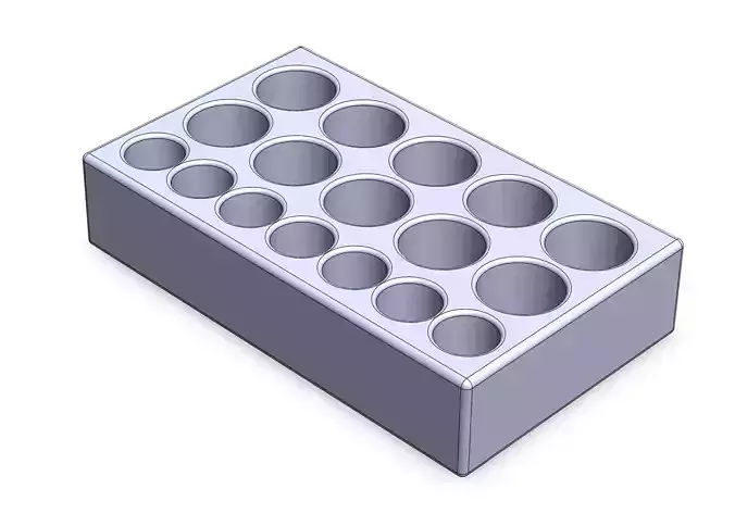 AA and AAA Battery Organizer 3D print model