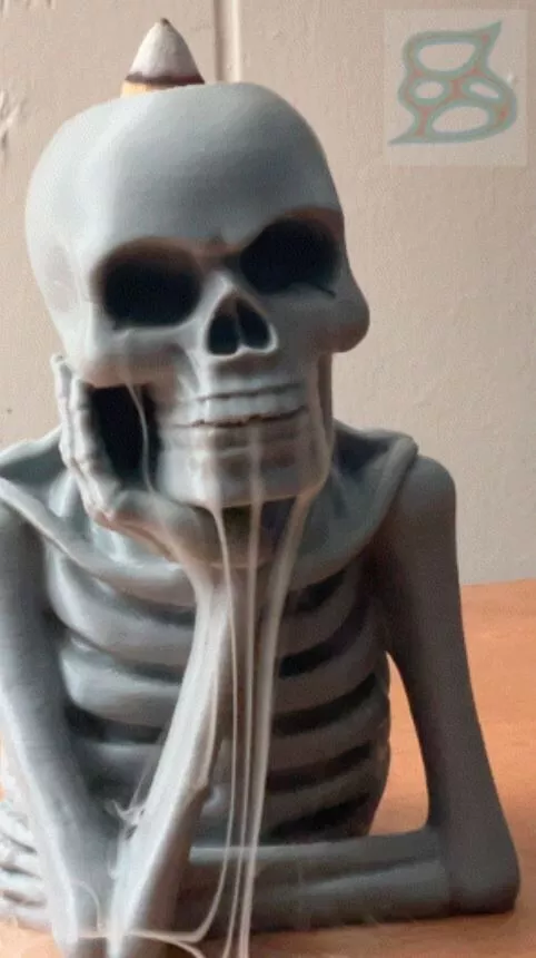 Seething Skeleton - Backflow Incense Holder 3D print model