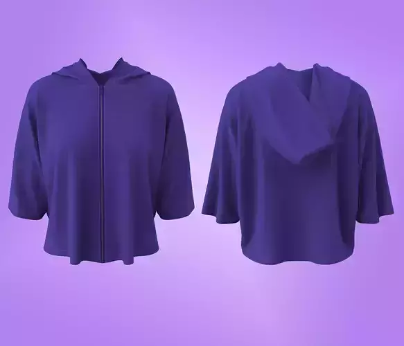 Women Fashion Hooded Windbreaker Jacket