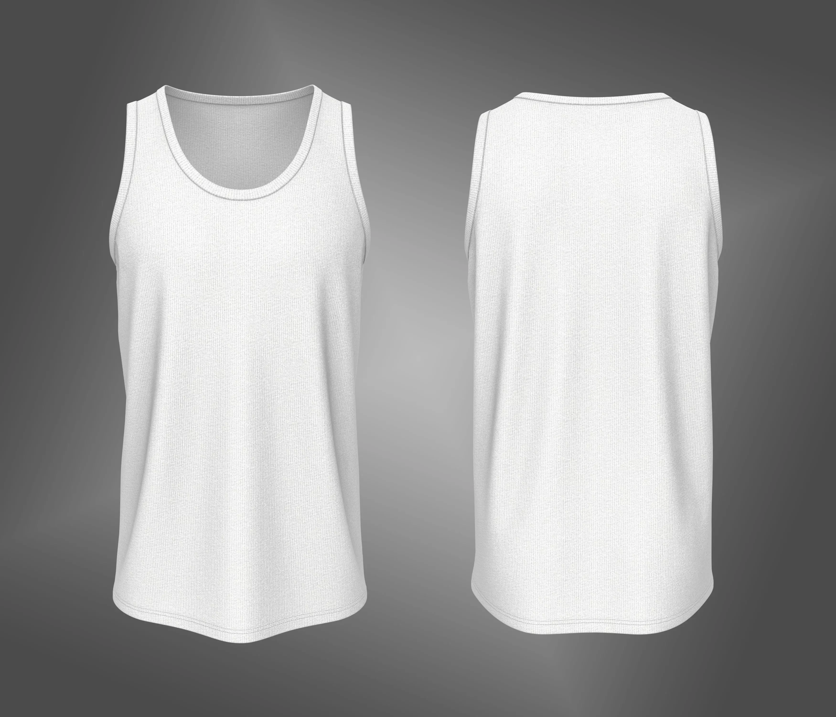 Men Classic Regular Tanktop Low-poly 3D model