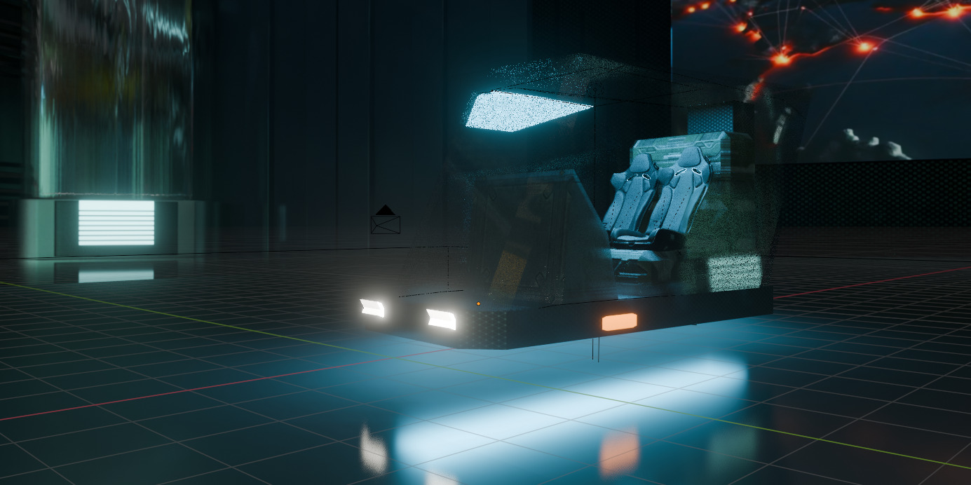 Future Fly-Craft Vehicle 3D model_2