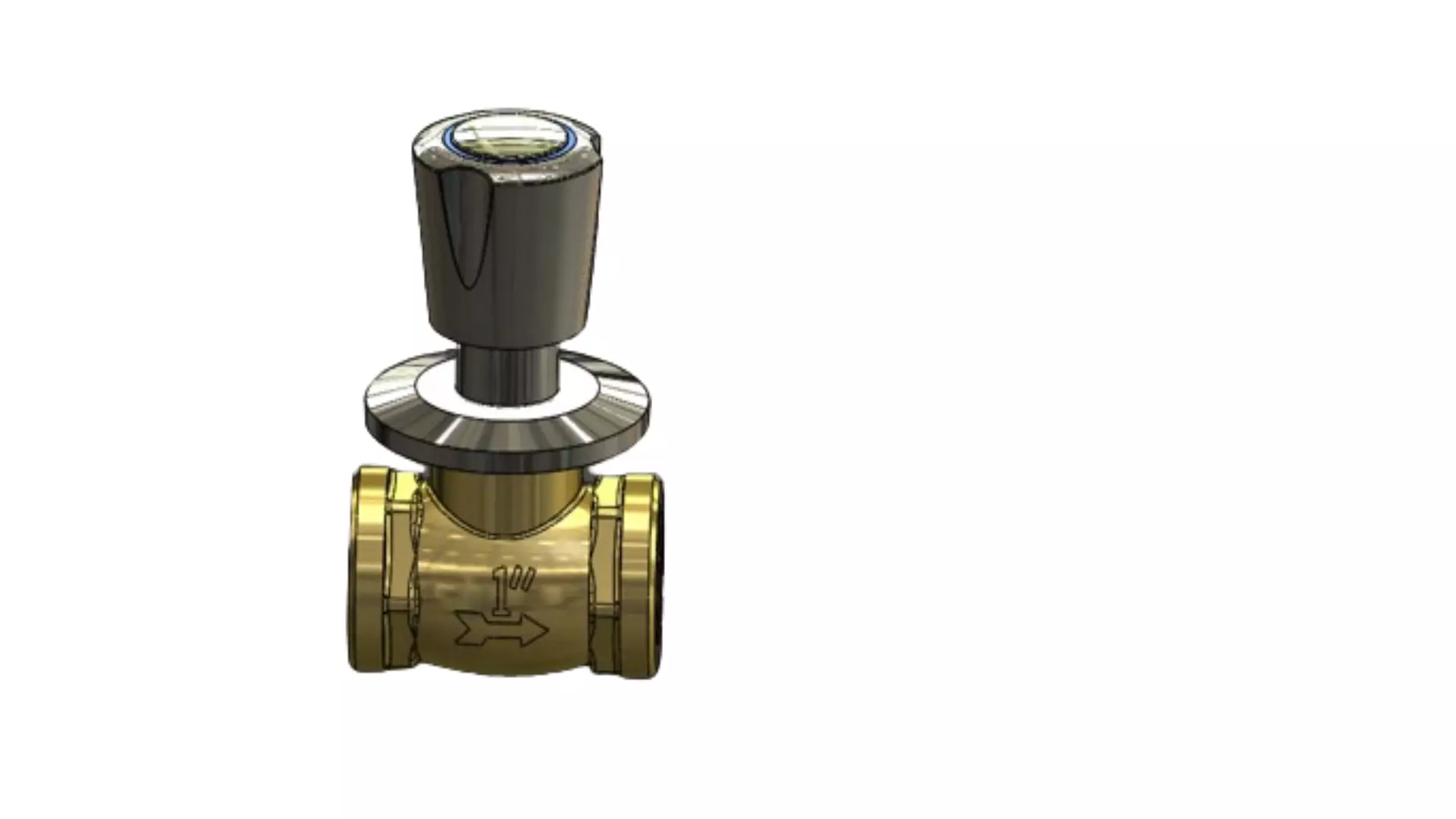 Water Tap Conceal stop 1 inch prominent 3D model