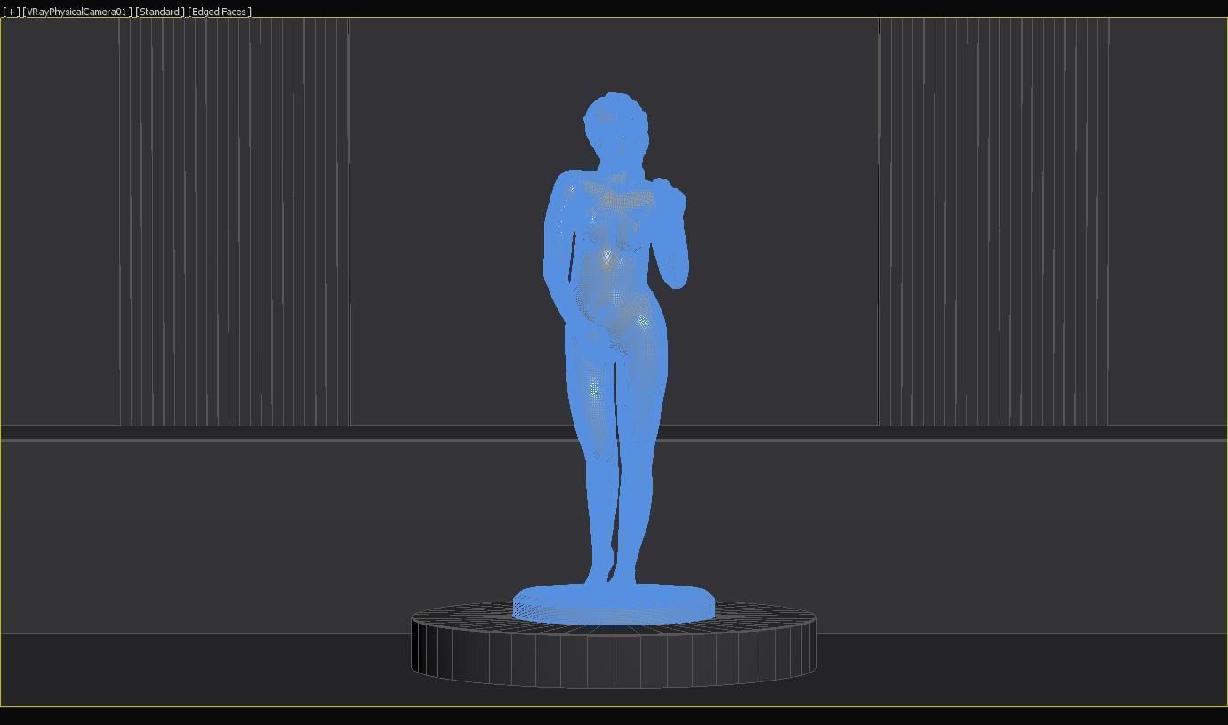 Aphrodite Statue 3D model_2