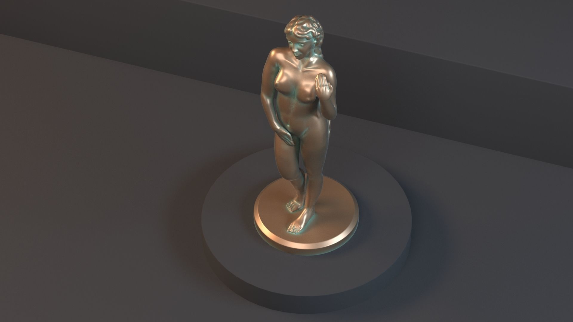 Aphrodite Statue 3D model_1