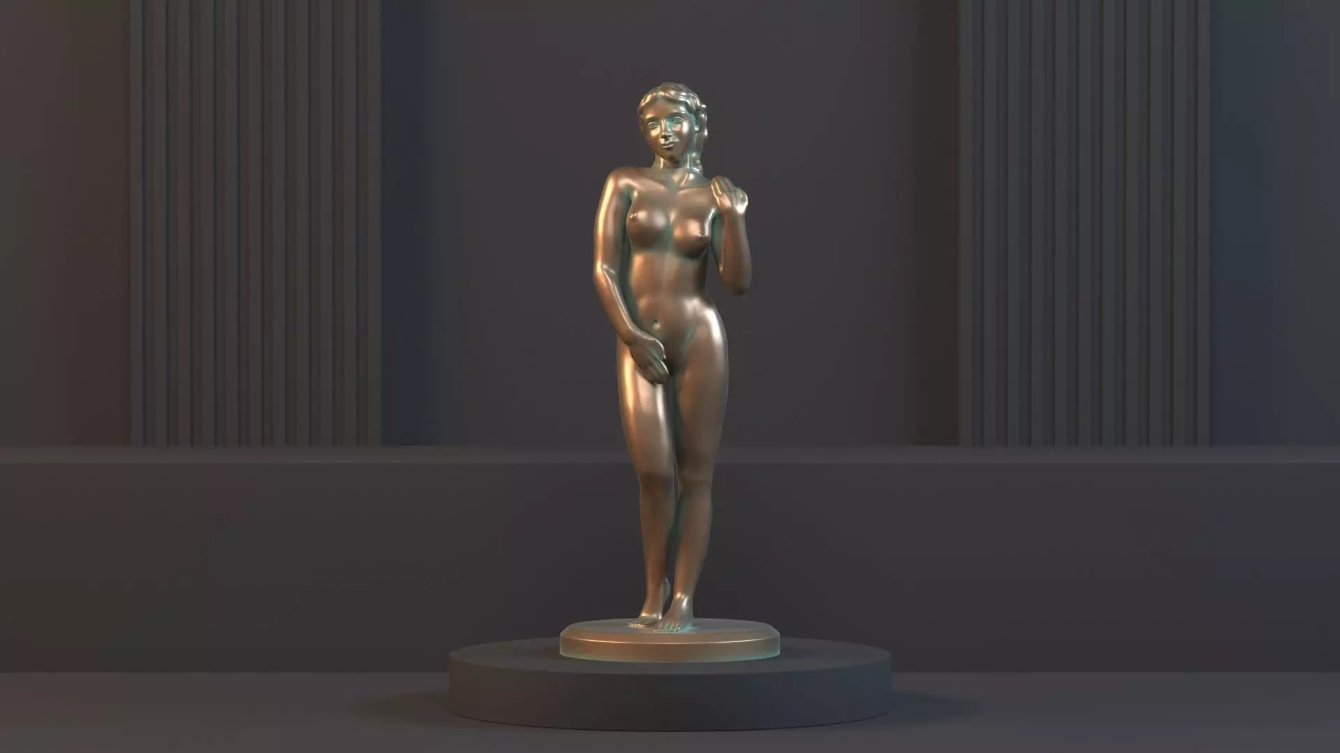 Aphrodite Statue 3D model_0