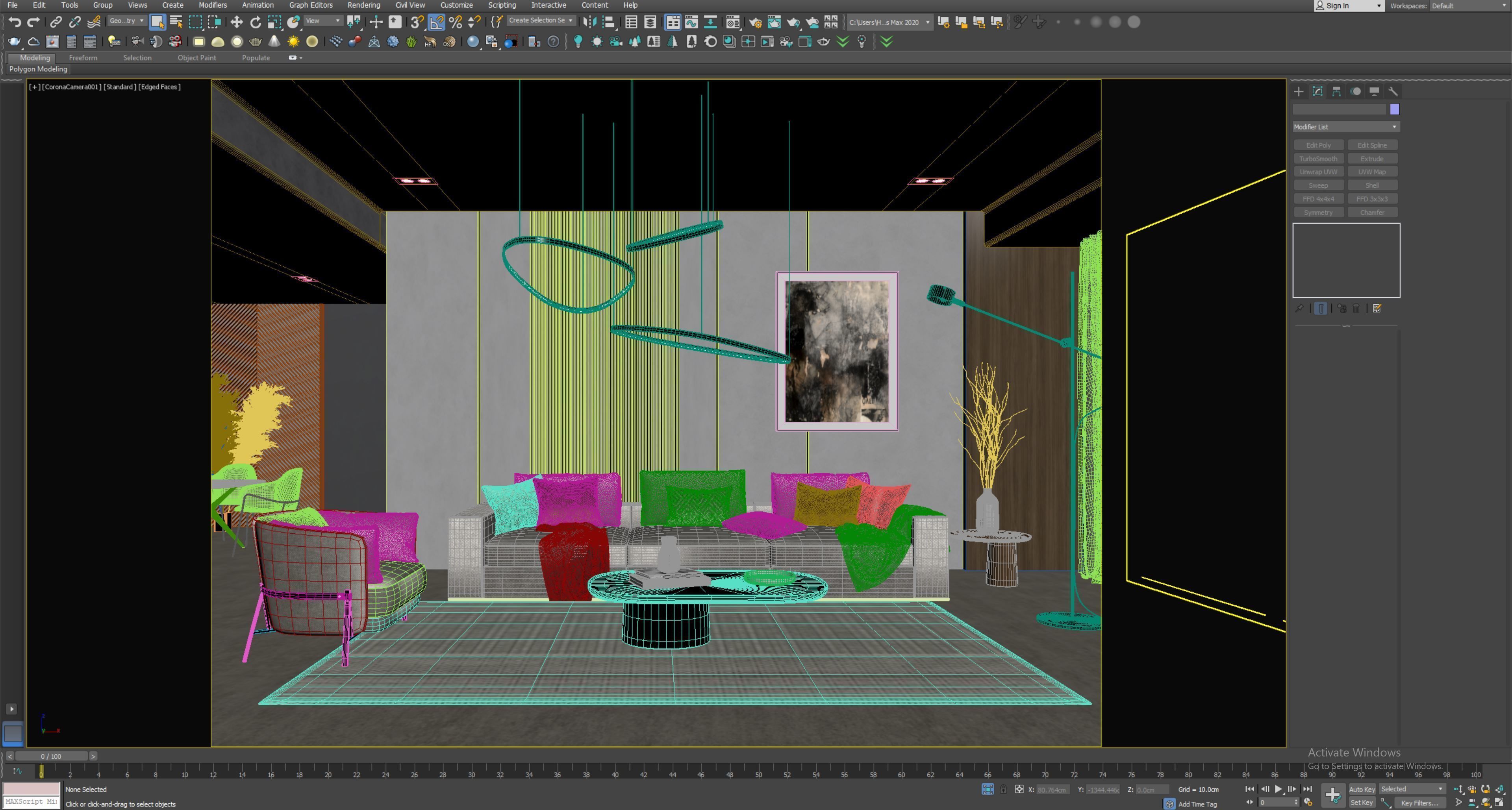interior living room scene 29 3D model_7