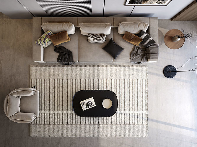 interior living room scene 29 3D model 4