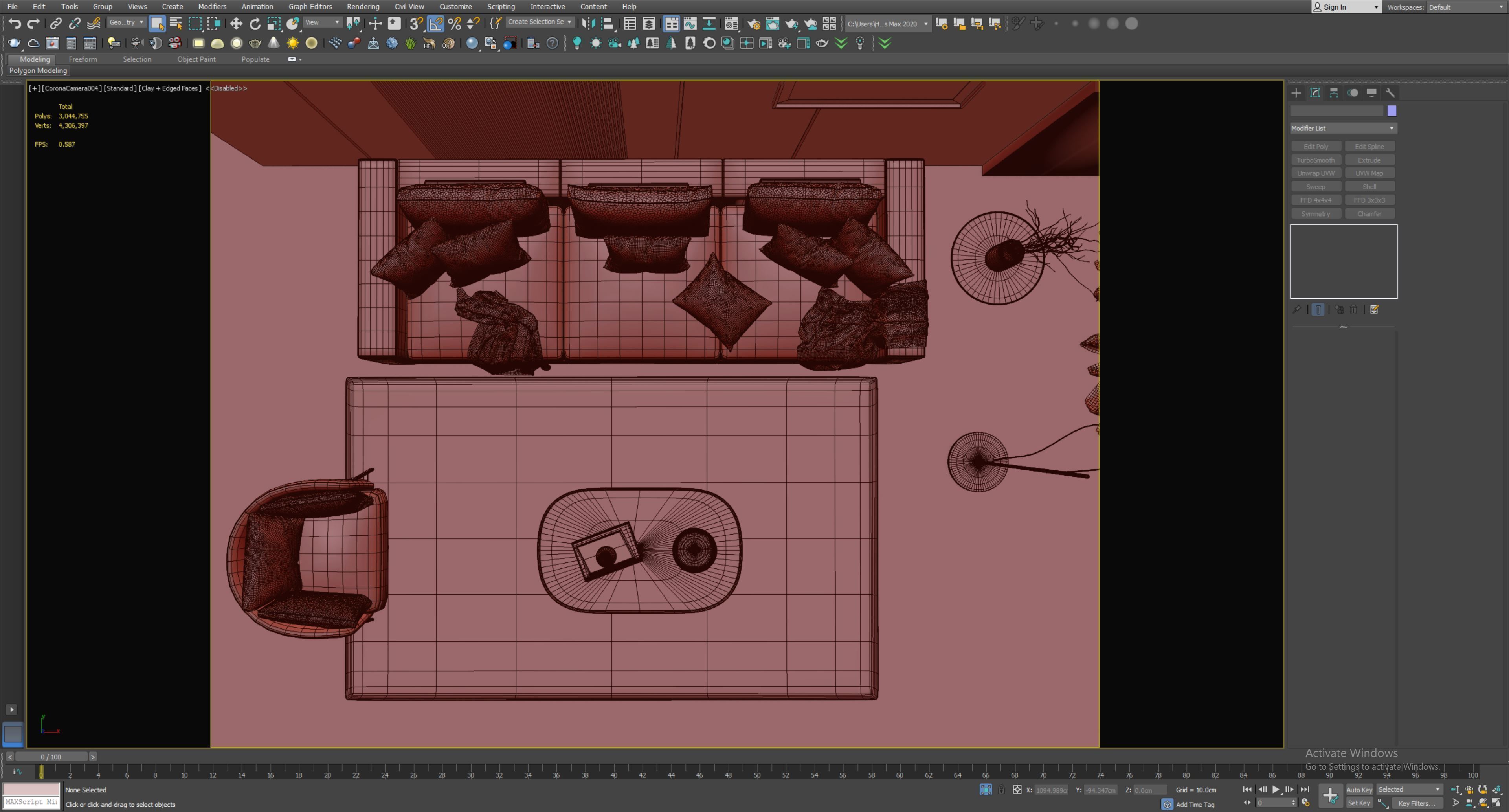 interior living room scene 29 3D model_8