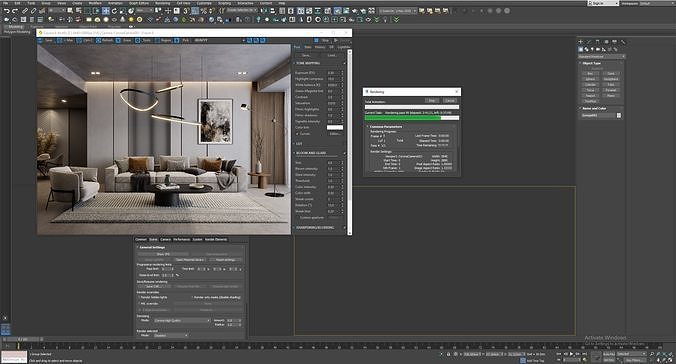 interior living room scene 29 3D model 6