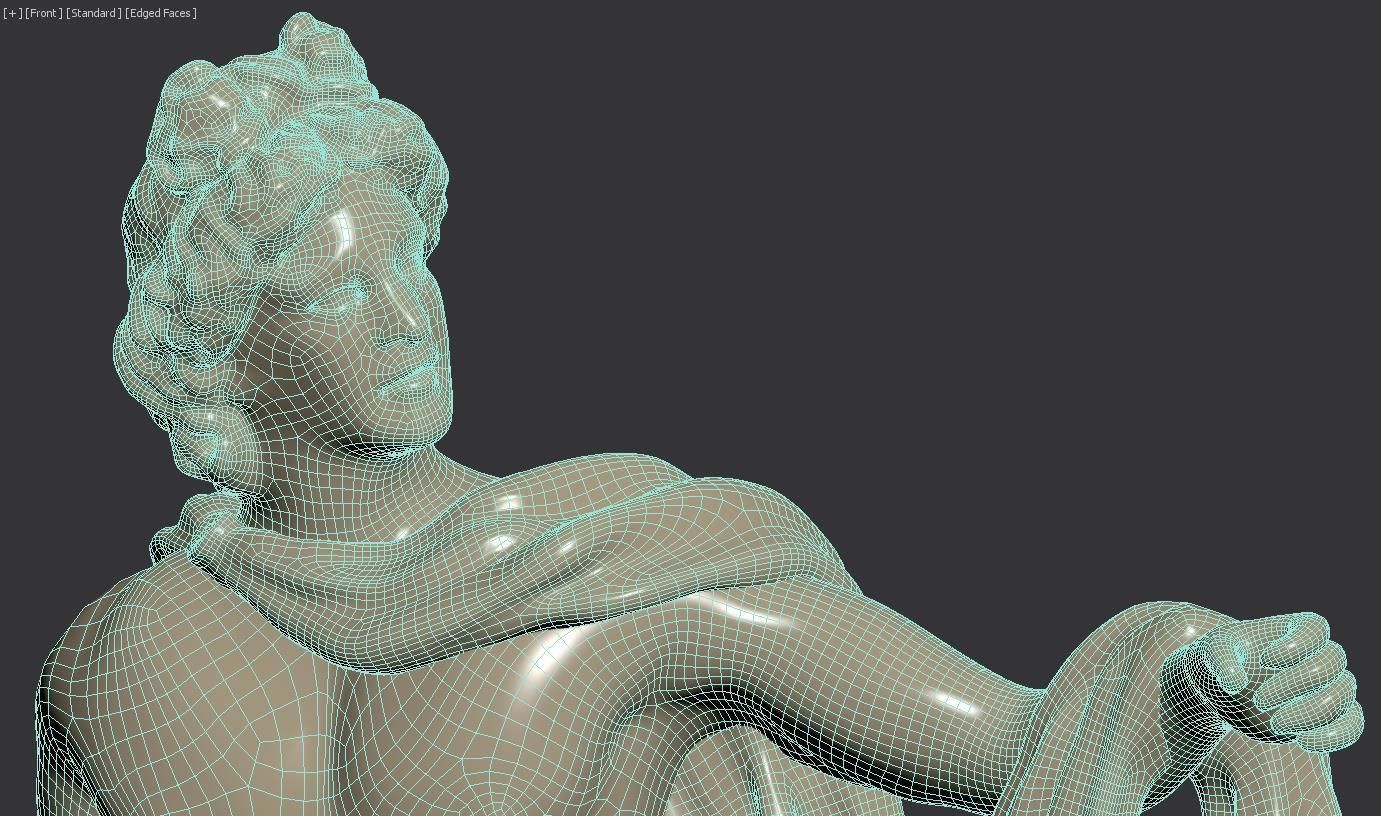 Apollo Statue 3D model_4