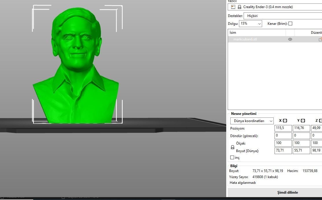 Mark Cuban 3D print model_2