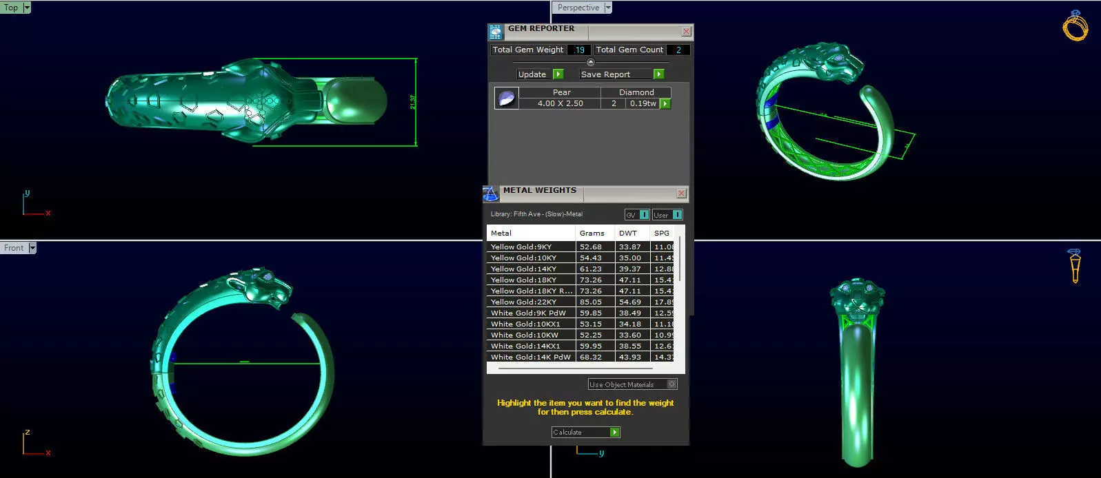  panther  DE CARTIER BRACELET 3D print model_0