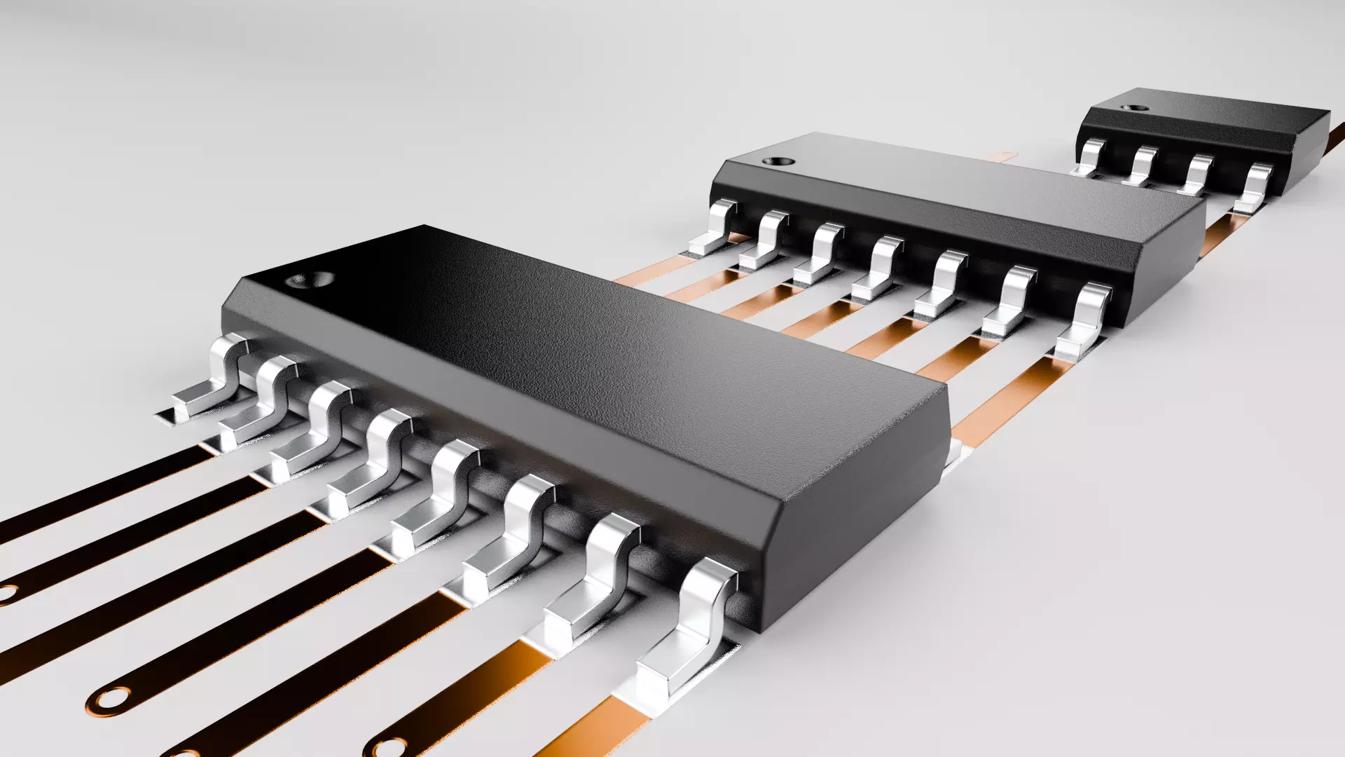 SOIC8 SOIC14 SOIC16 High-Accuracy SMD Package Library 3D model