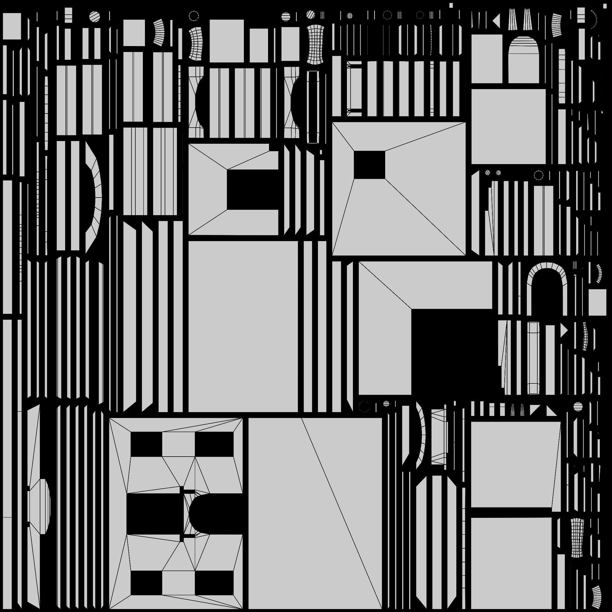 Building in the Middle Eastern style PBR Low-poly game ready Low-poly 3D model_7