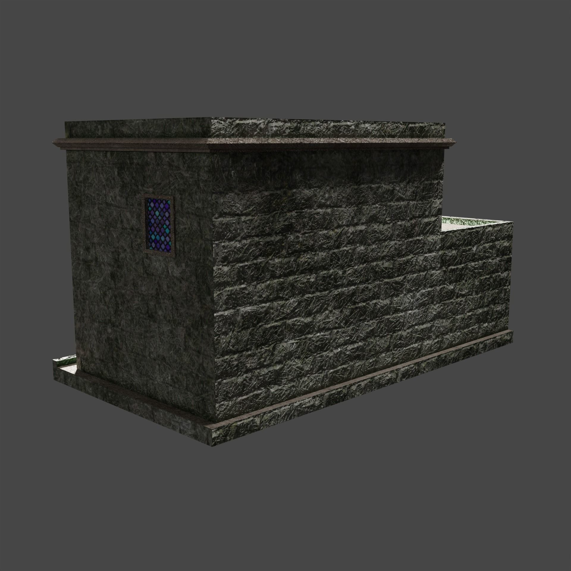 Building in the Middle Eastern style PBR Low-poly game ready Low-poly 3D model_4