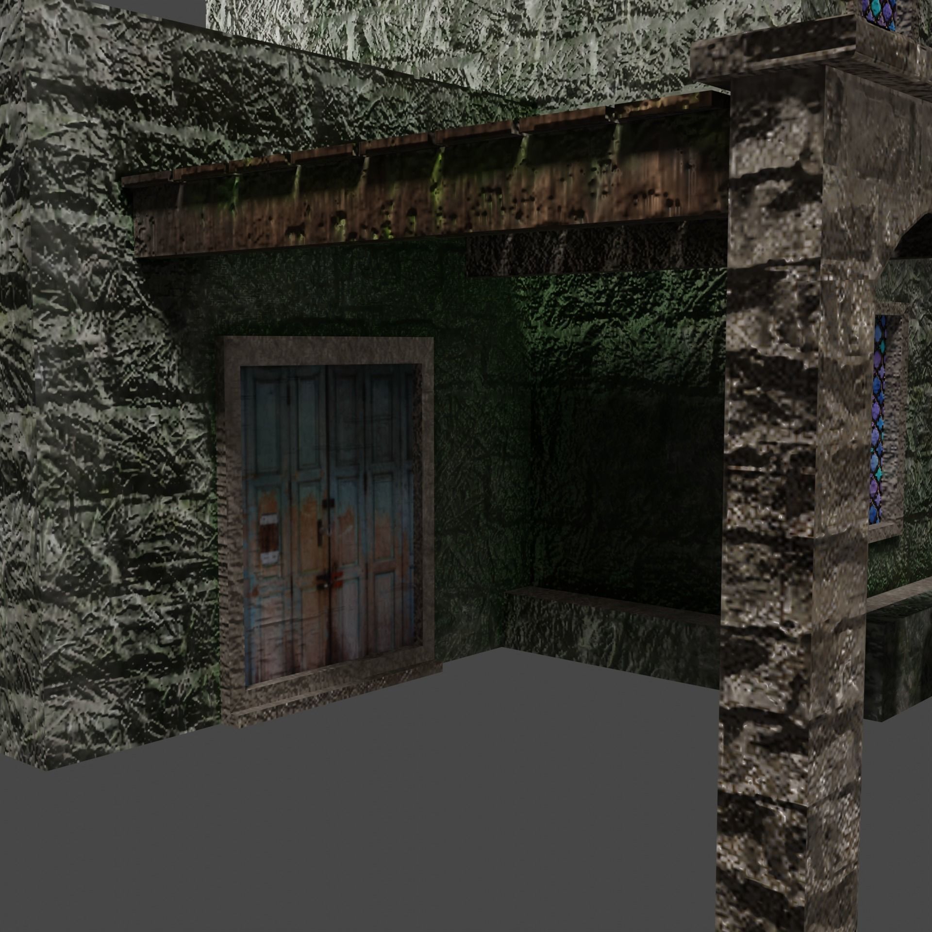 Building in the Middle Eastern style PBR Low-poly game ready Low-poly 3D model_3