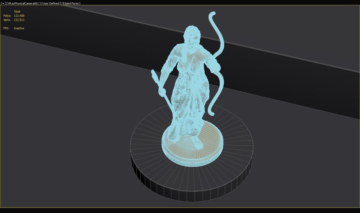 Artemis Statue 3D model_3