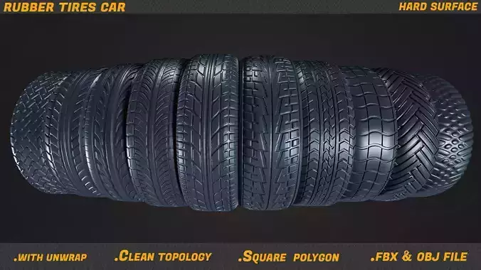 10 Rubber tires car  vol1