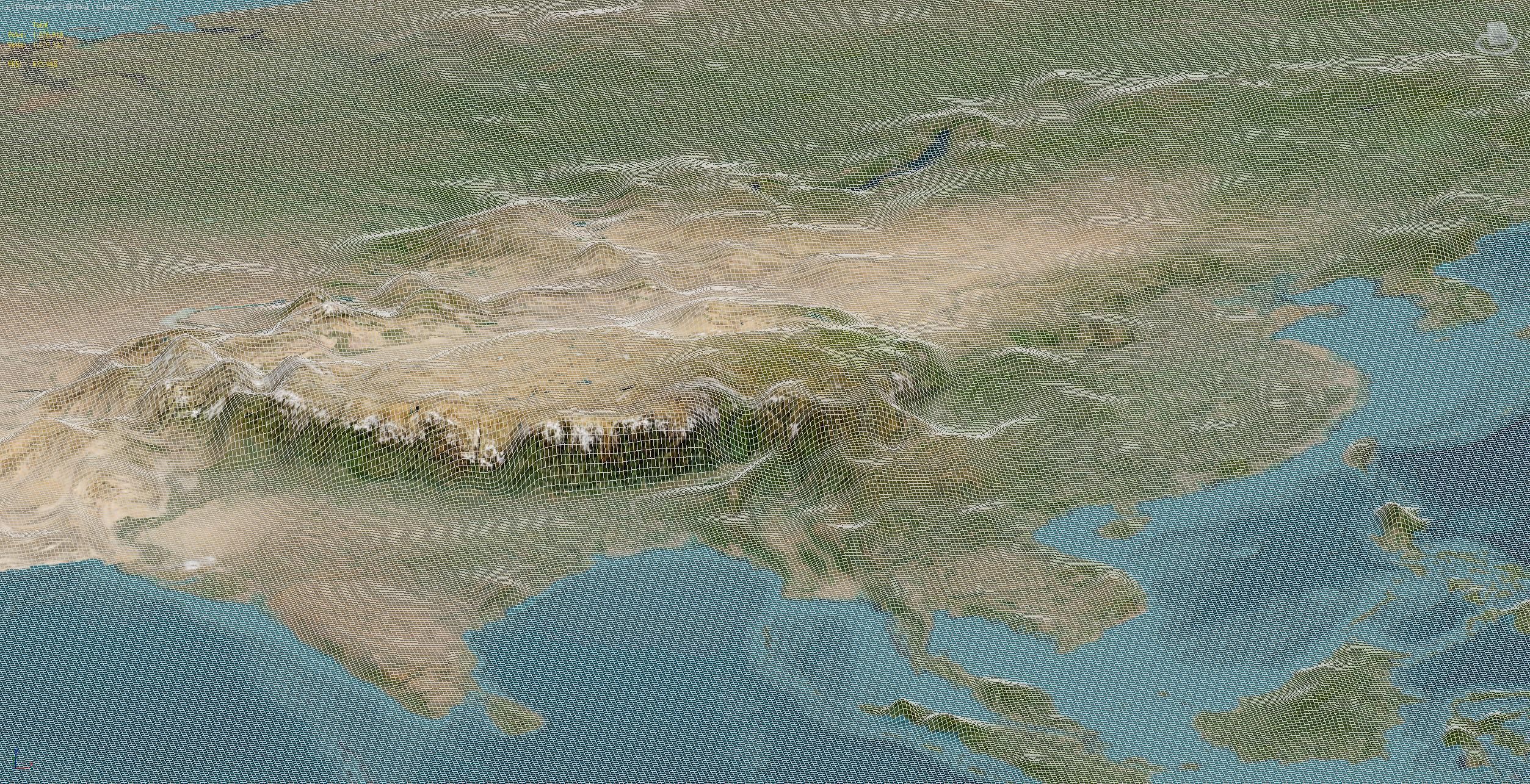 World Map Low-poly 3D model_6