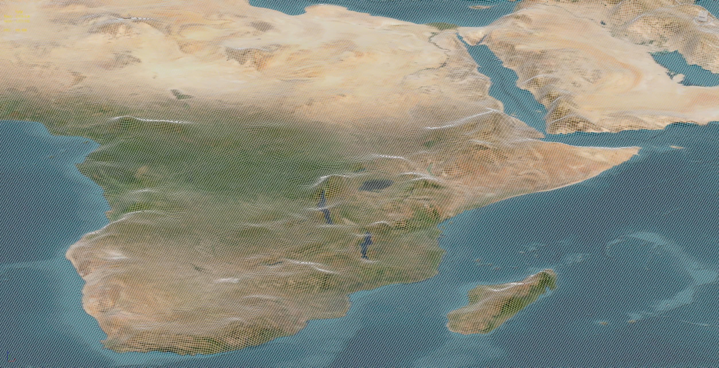 World Map Low-poly 3D model_7