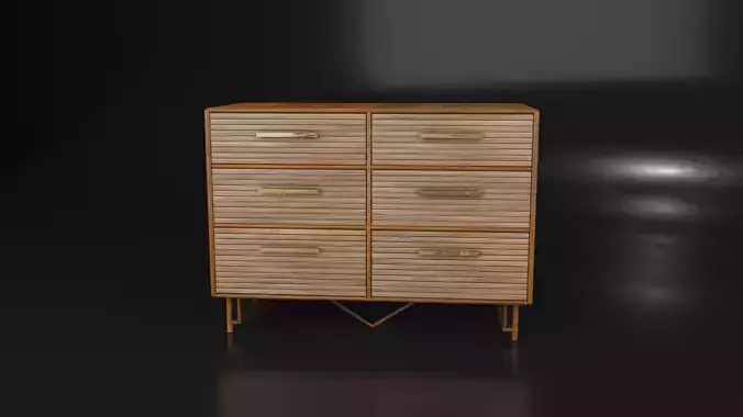  Asian aesthetics with this chest of drawers