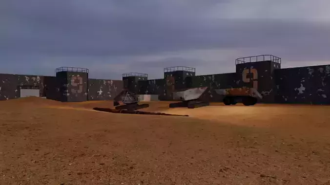 Apocalyptic Mine Free 3D model