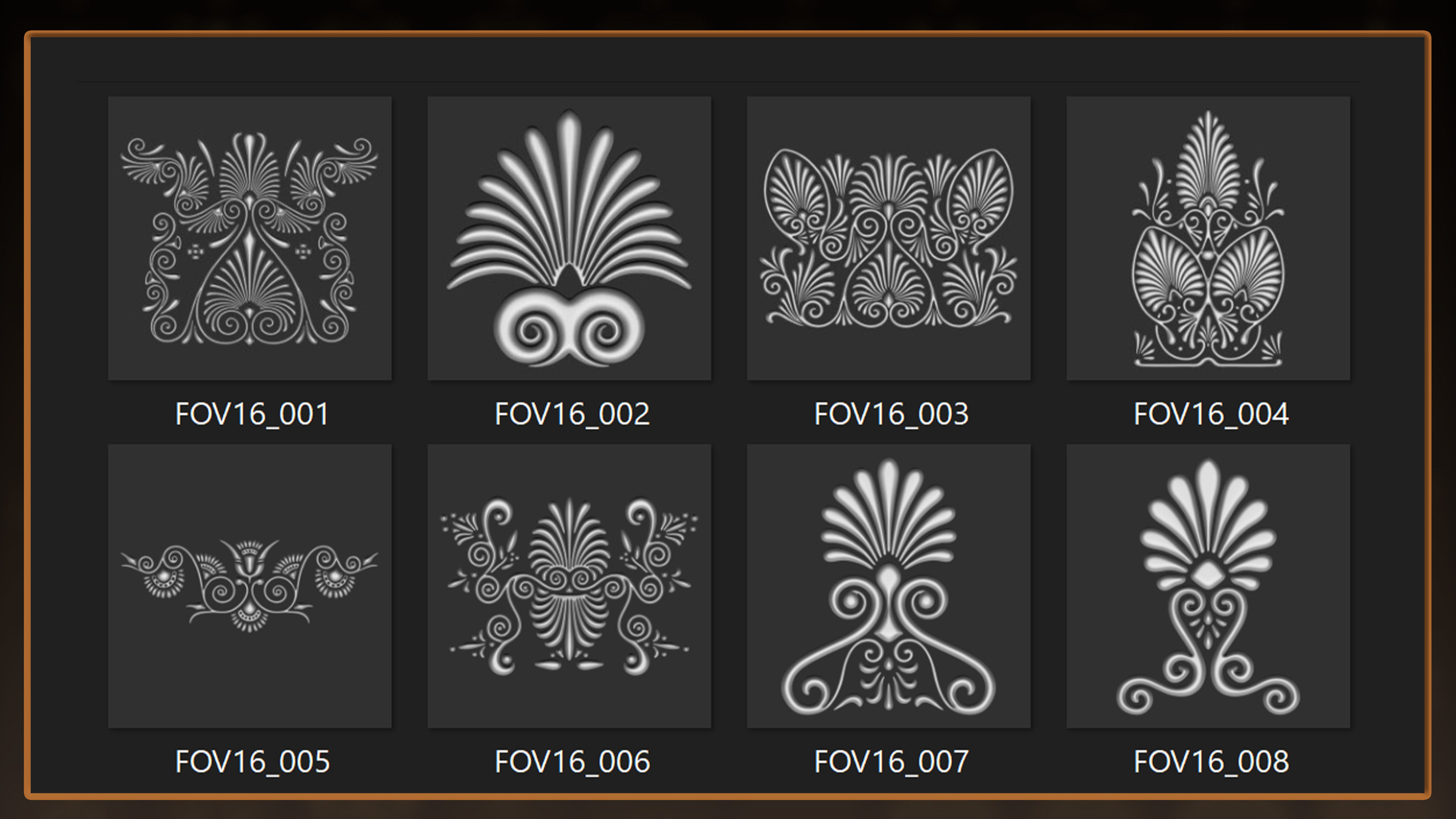 115 Greek ornament 3Dmodel brush and alpha vol 16 3D model_1