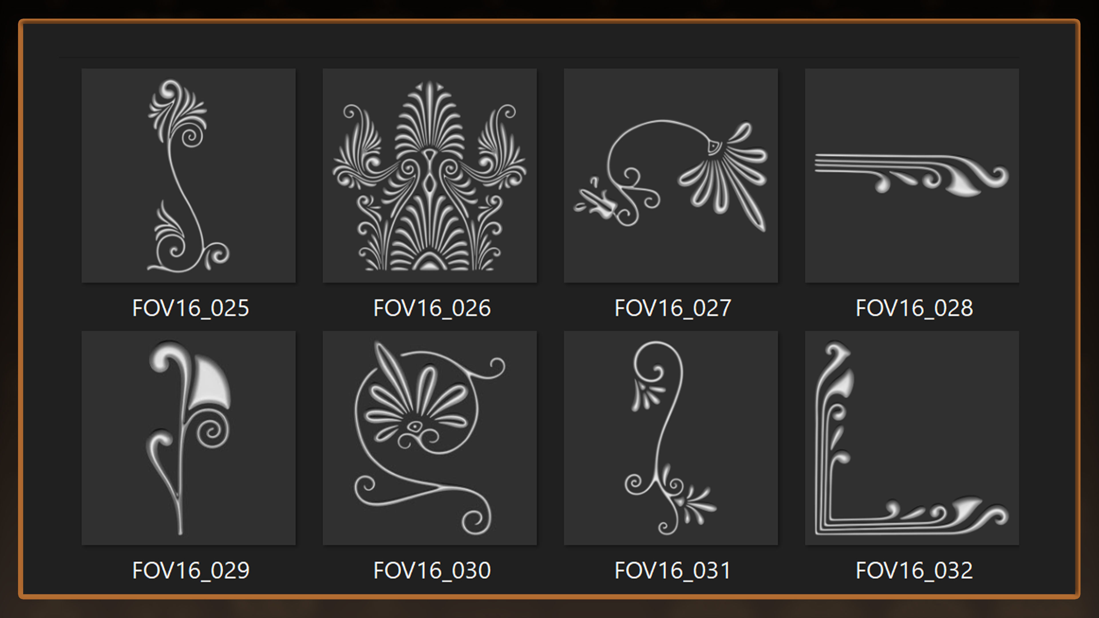 115 Greek ornament 3Dmodel brush and alpha vol 16 3D model_4