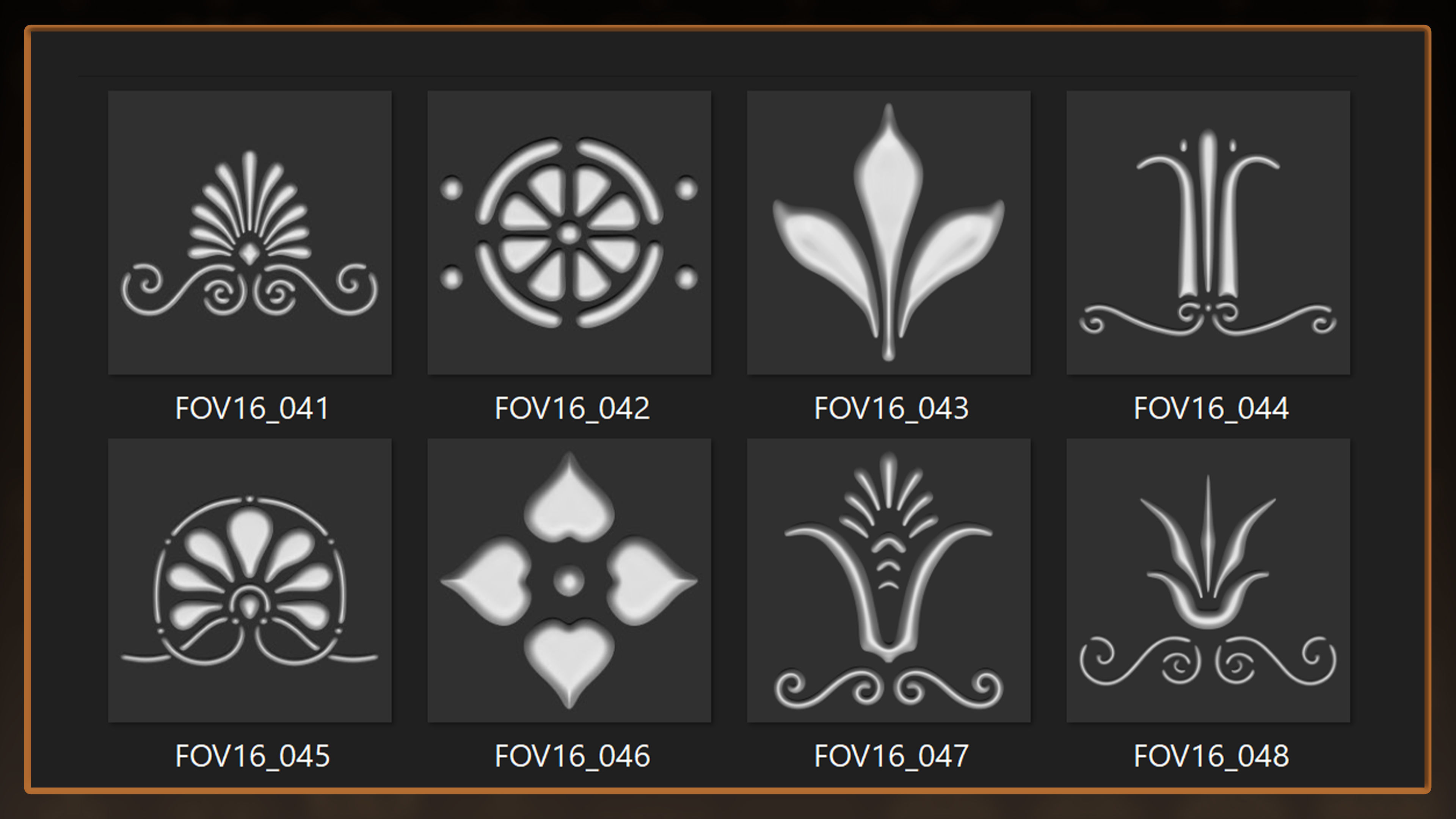 115 Greek ornament 3Dmodel brush and alpha vol 16 3D model_6