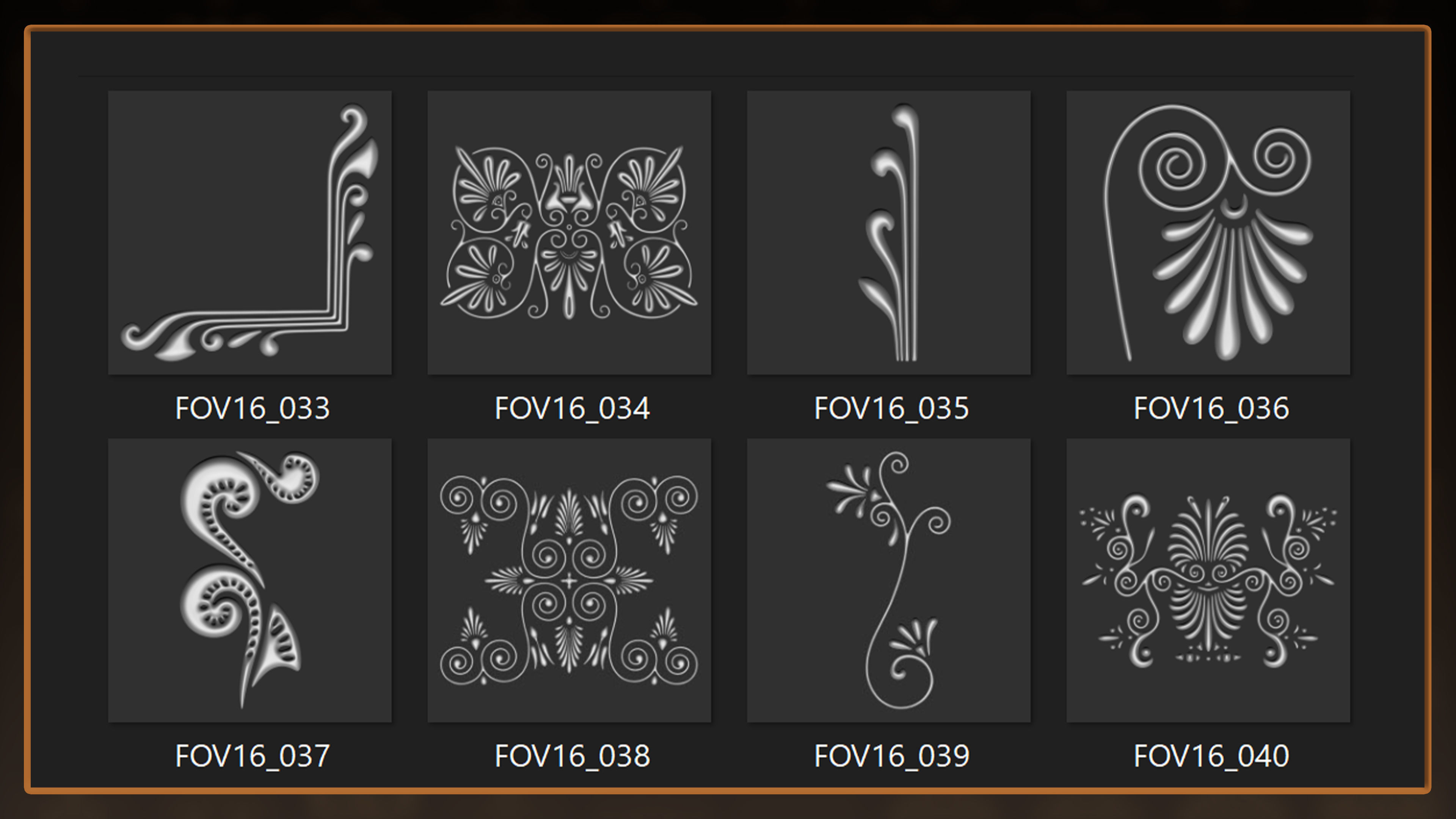 115 Greek ornament 3Dmodel brush and alpha vol 16 3D model_5