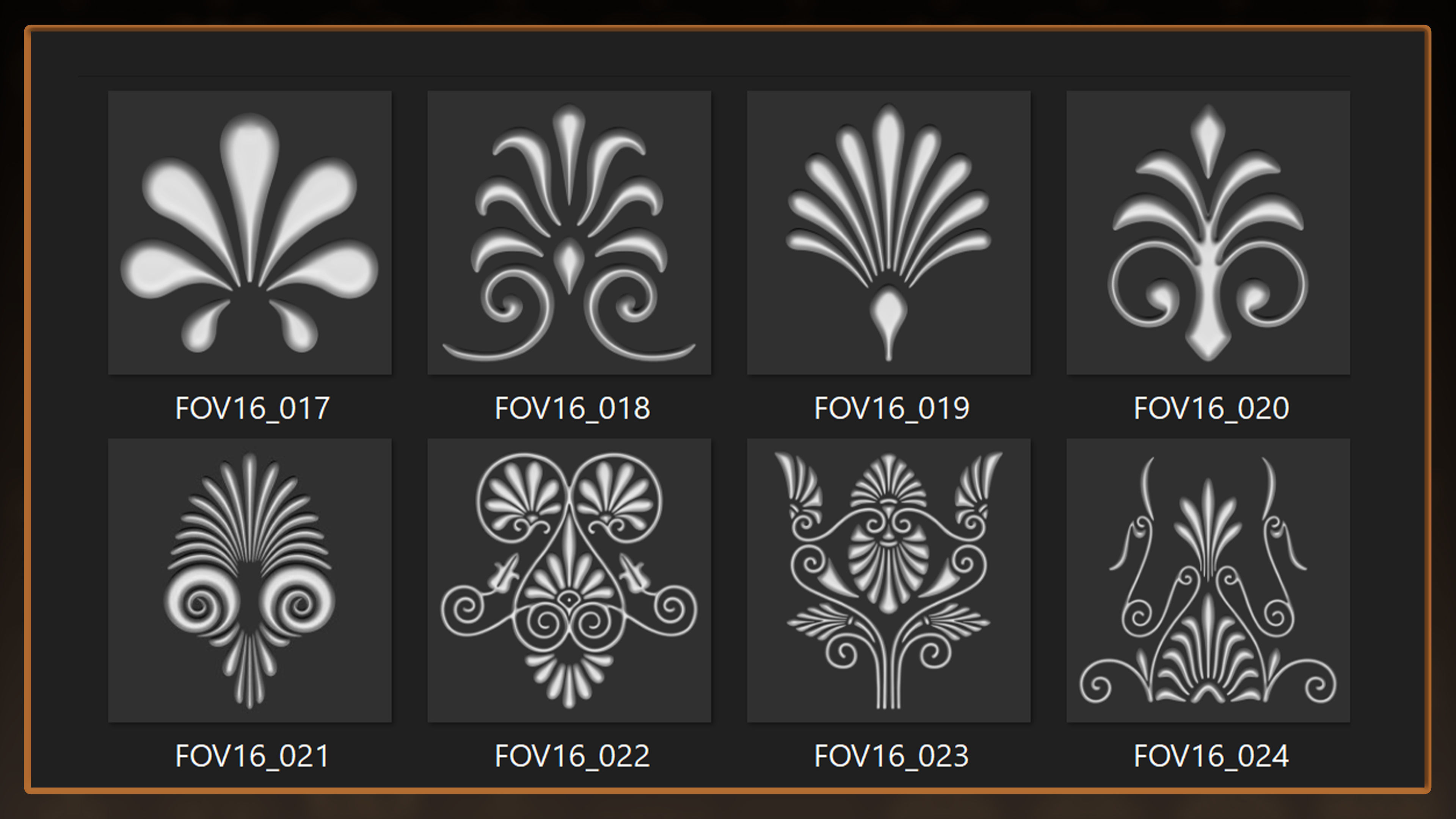 115 Greek ornament 3Dmodel brush and alpha vol 16 3D model_3