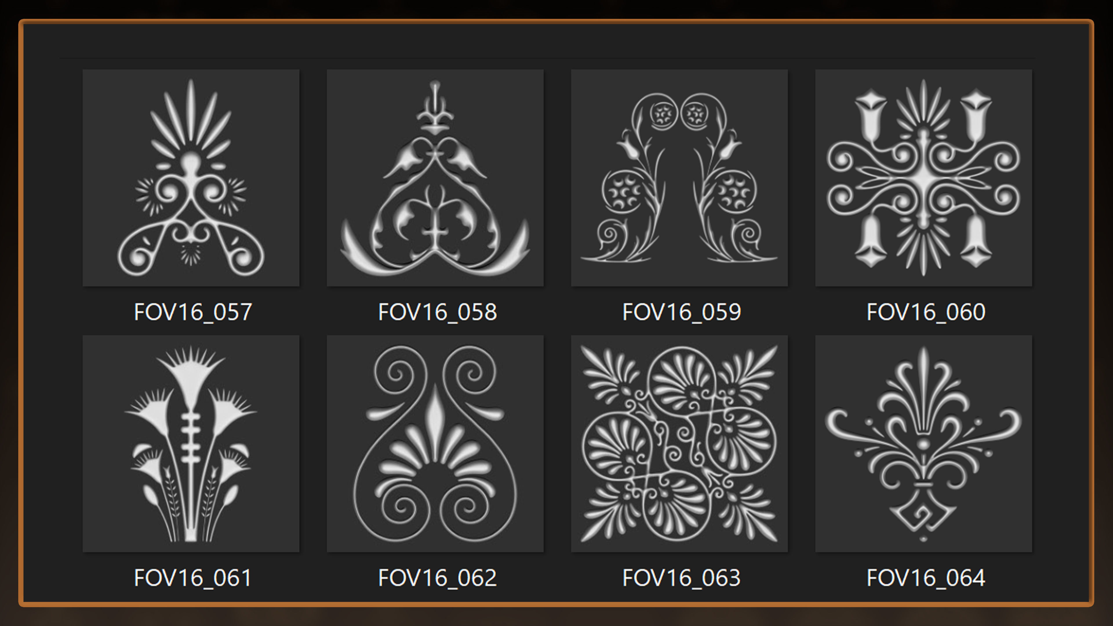 115 Greek ornament 3Dmodel brush and alpha vol 16 3D model_8