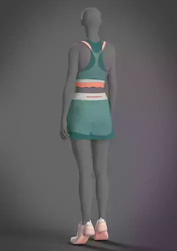 High quality 3D model ACTIVE WEAR 003 FOR WOMEN