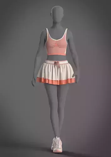 High quality 3D model ACTIVE WEAR 002 FOR WOMEN