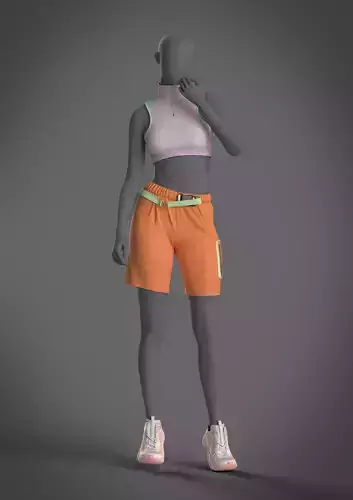 High quality 3D model ACTIVE WEAR 001 FOR WOMEN