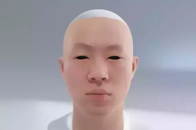 25 years old Asian realist male with double eyelids