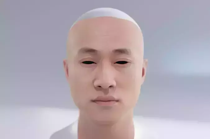 Handsome man from a mixed-race family