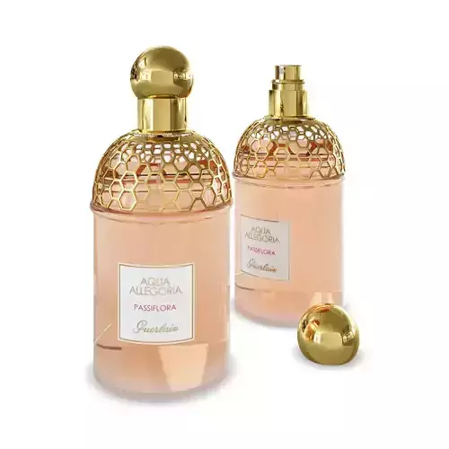 3D royal perfume model ready for product animation and renders